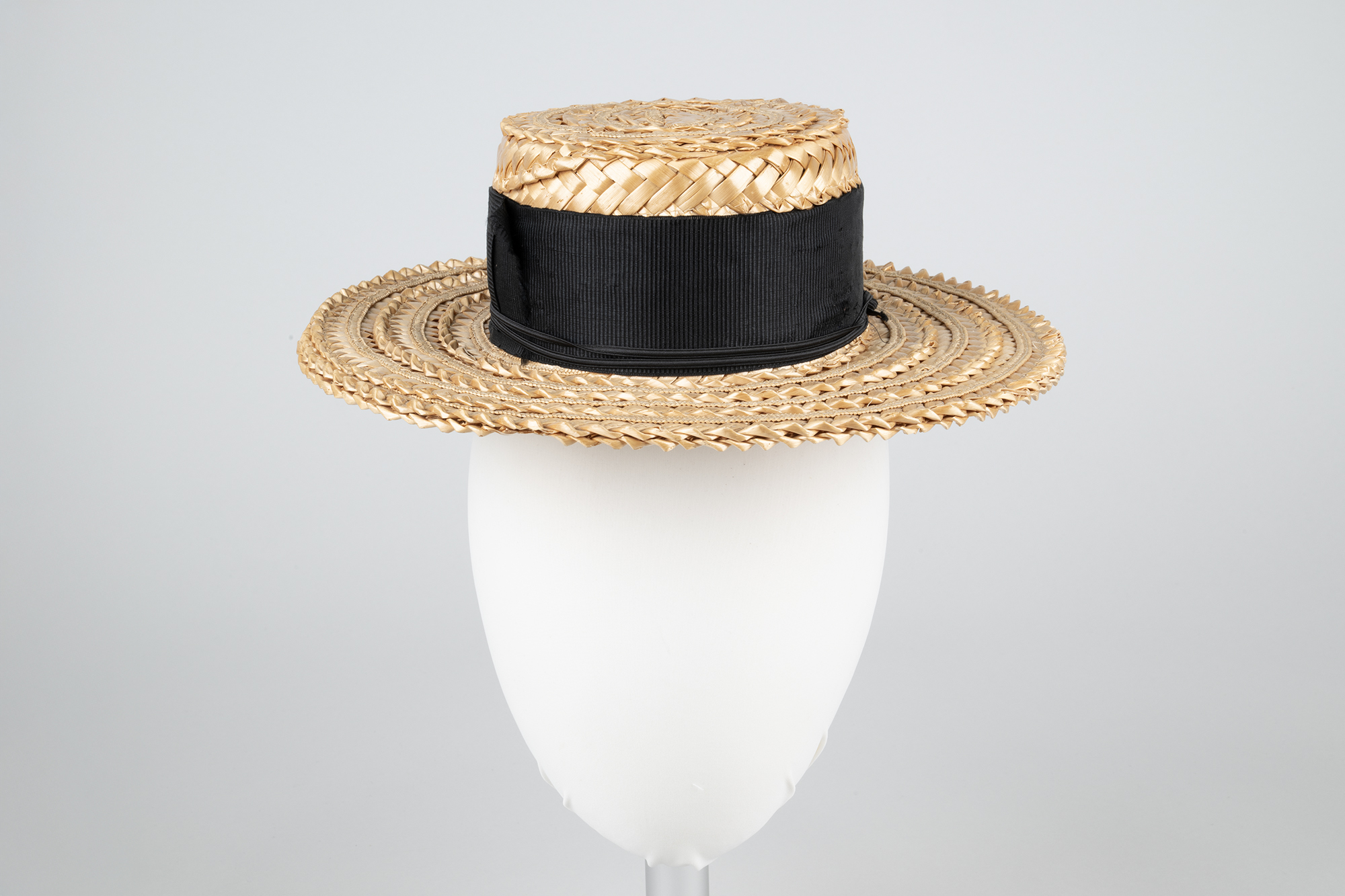 Image of Woman's straw boater,  ca. 1895
